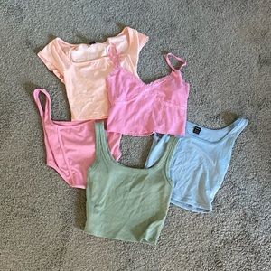 Shein crop top bundle XS/S